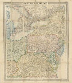American Civil War “Seat of War” Map, Published Just After Bull Run, 1861