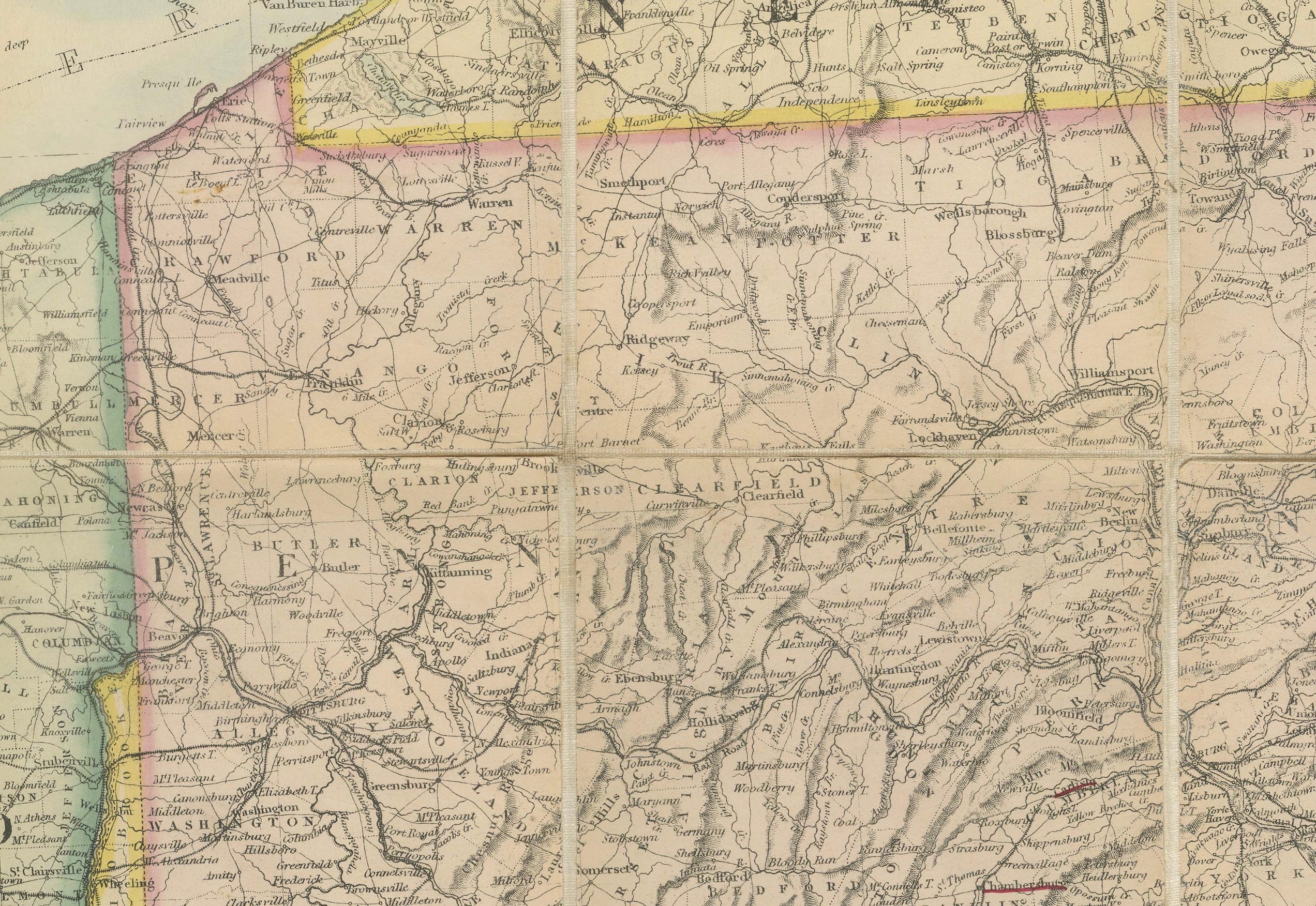 American Civil War “Seat of War” Map, Published Just After Bull Run, 1861