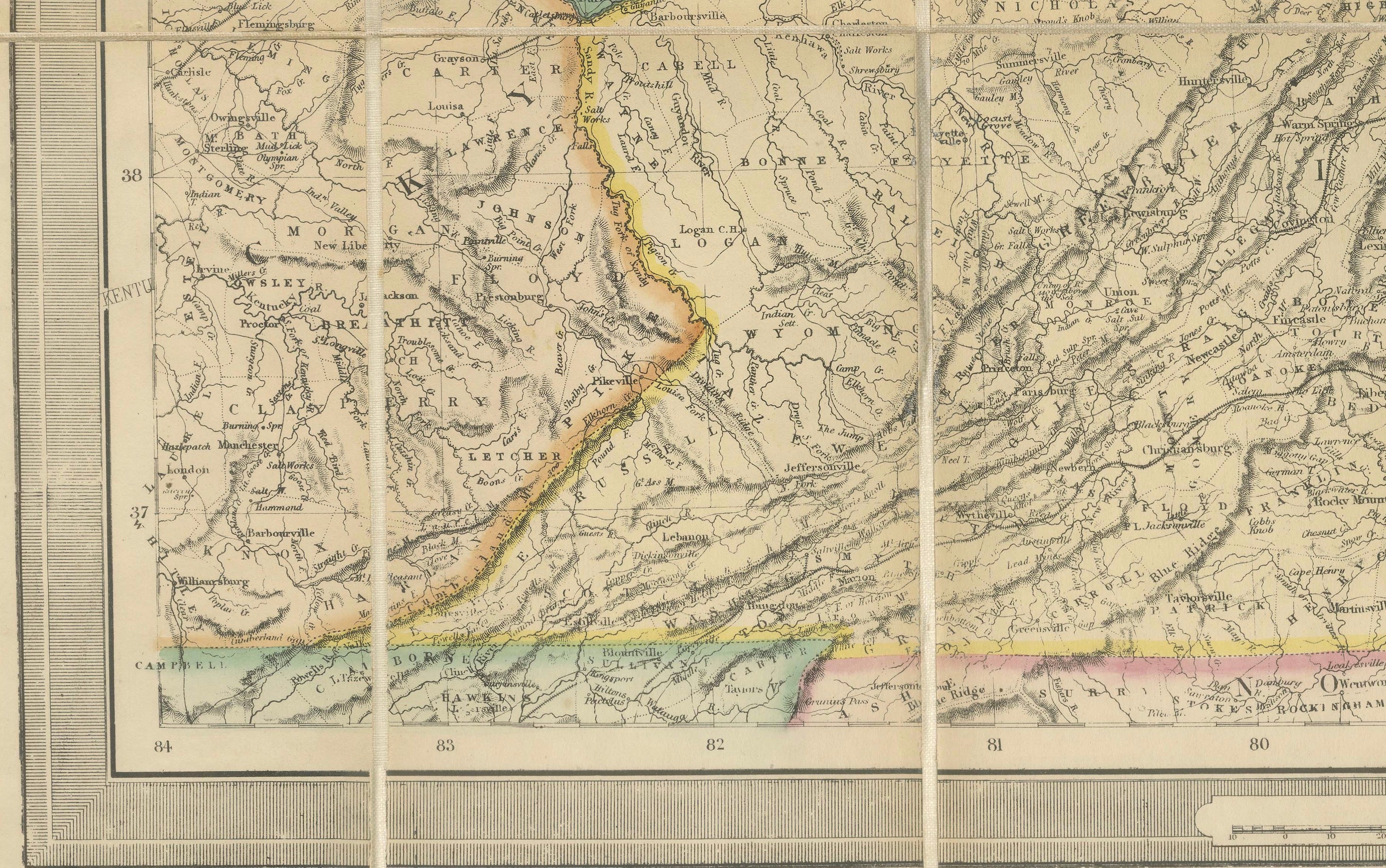 American Civil War “Seat of War” Map, Published Just After Bull Run, 1861