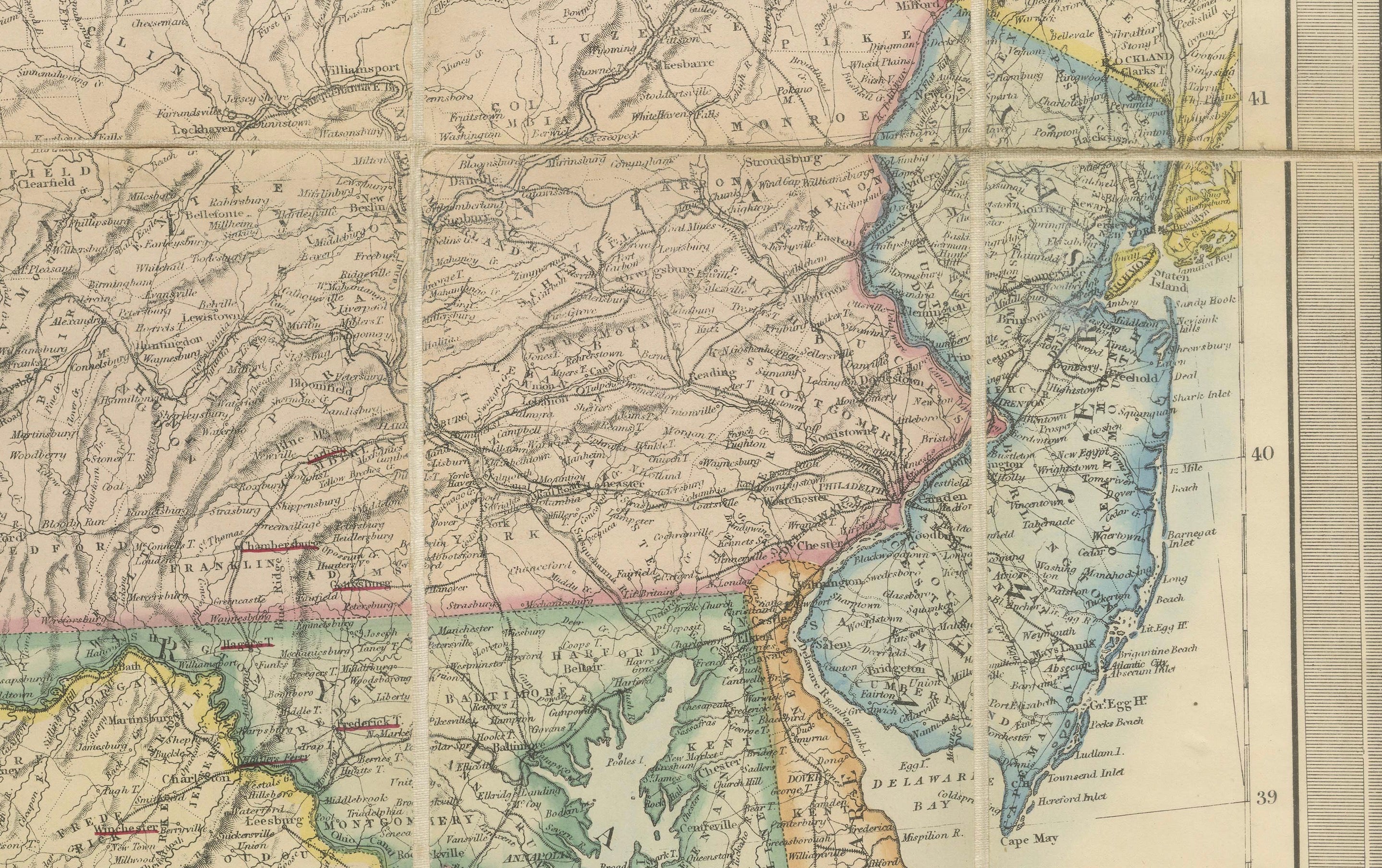 American Civil War “Seat of War” Map, Published Just After Bull Run, 1861