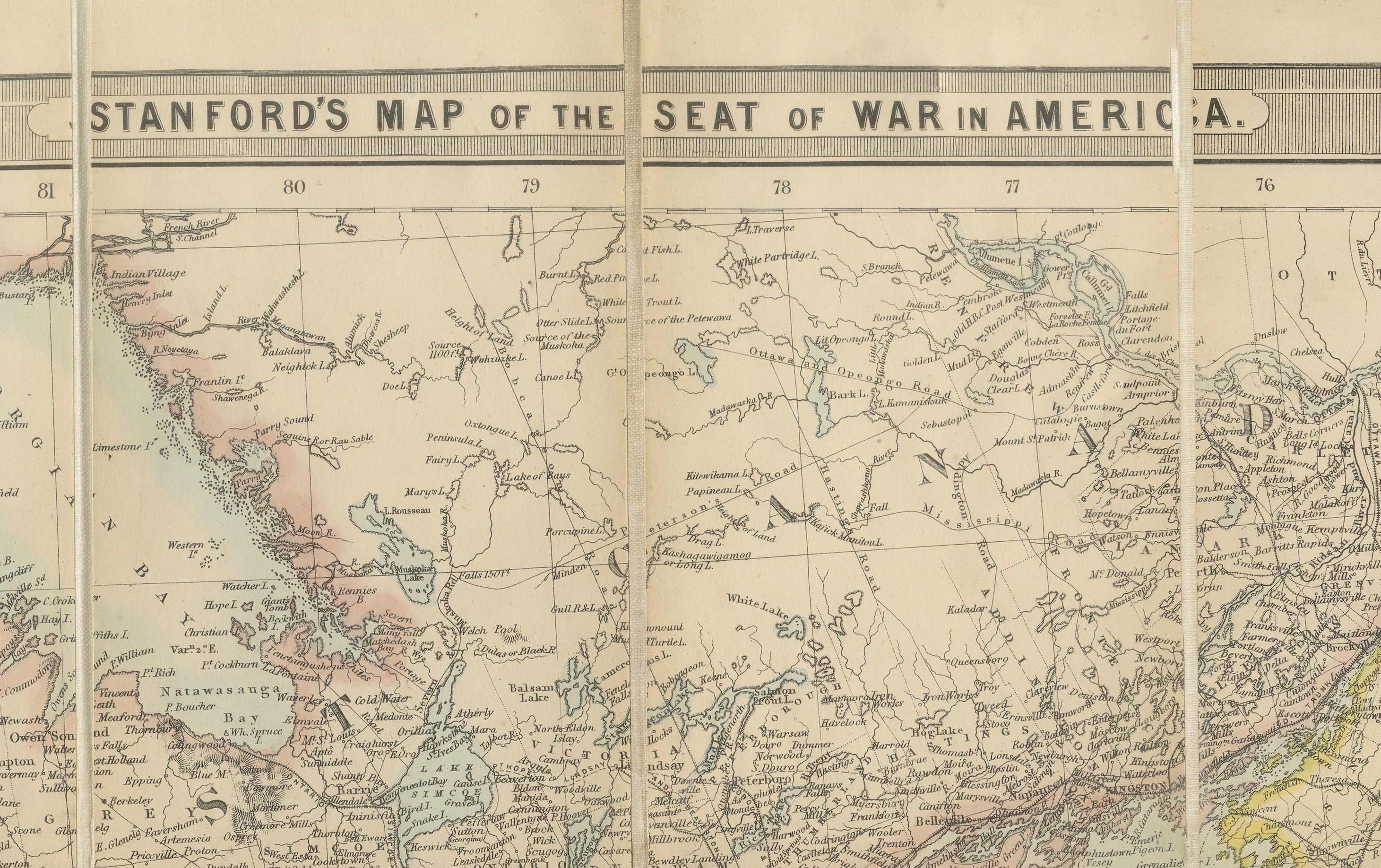American Civil War “Seat of War” Map, Published Just After Bull Run, 1861