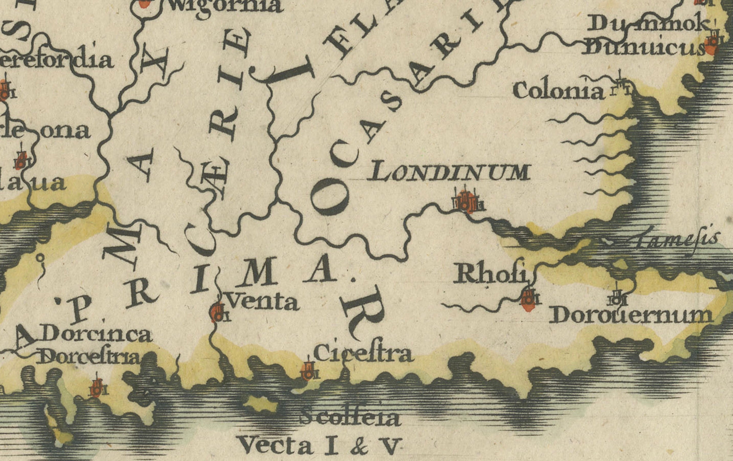 Ancient British Isles & Early Bishoprics Map, François Halma, 1704
