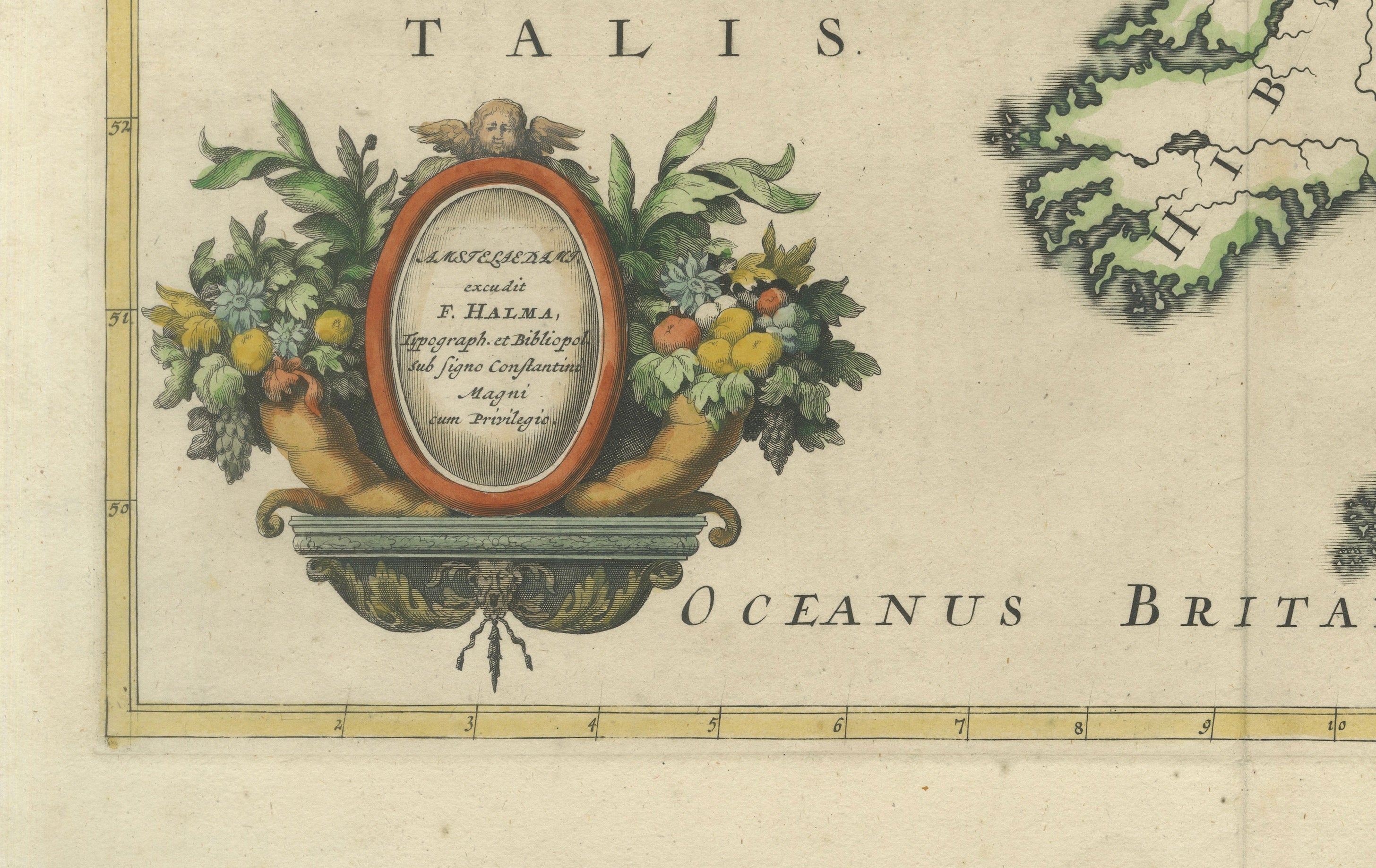 Ancient British Isles & Early Bishoprics Map, François Halma, 1704