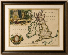 Karte der antiken Britischen Inseln und der frühen Bistümer, François Halma, 1704