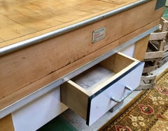 1960s Block Butchers Kitchen Island