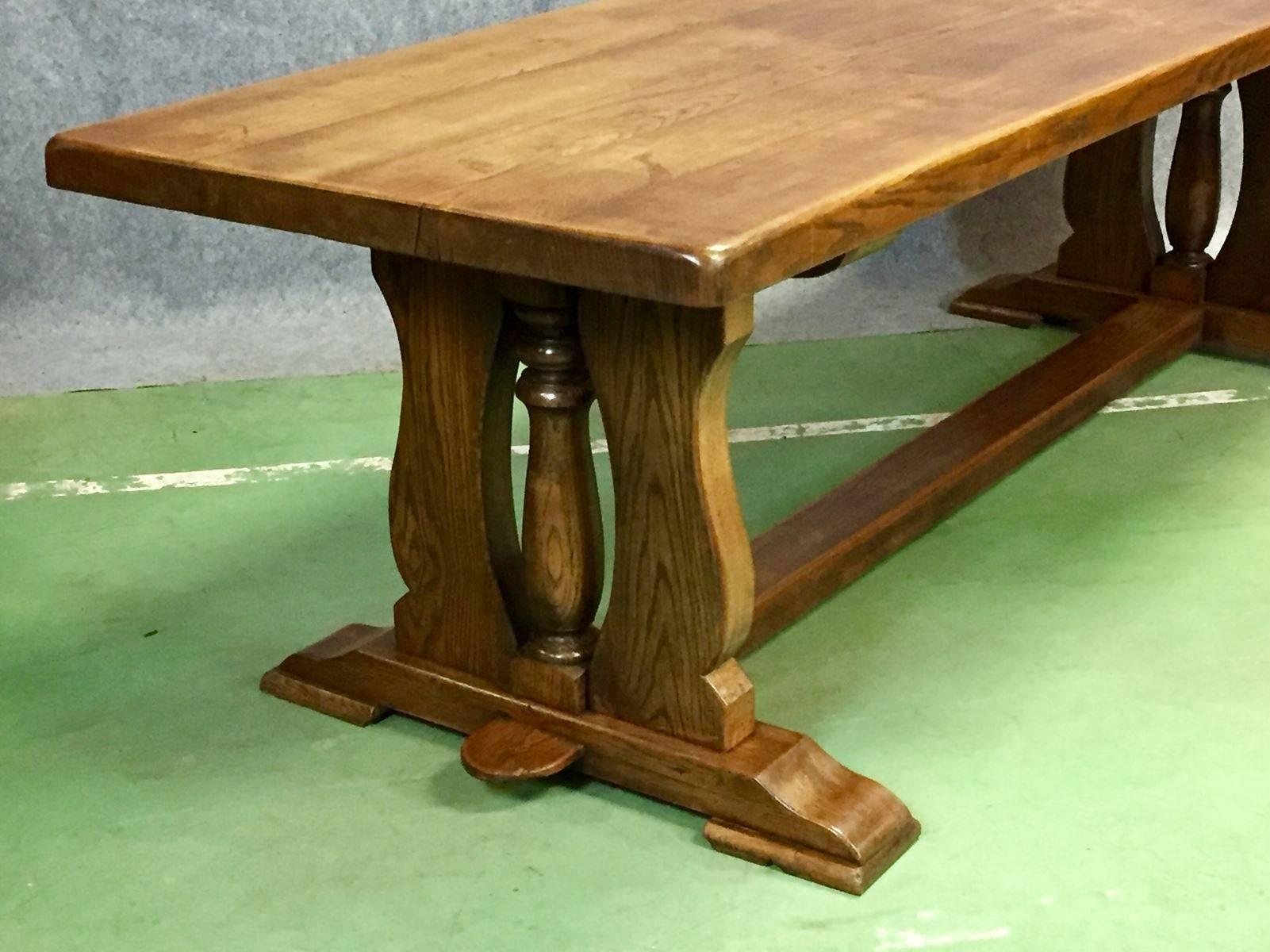 20th century oak monastere table.