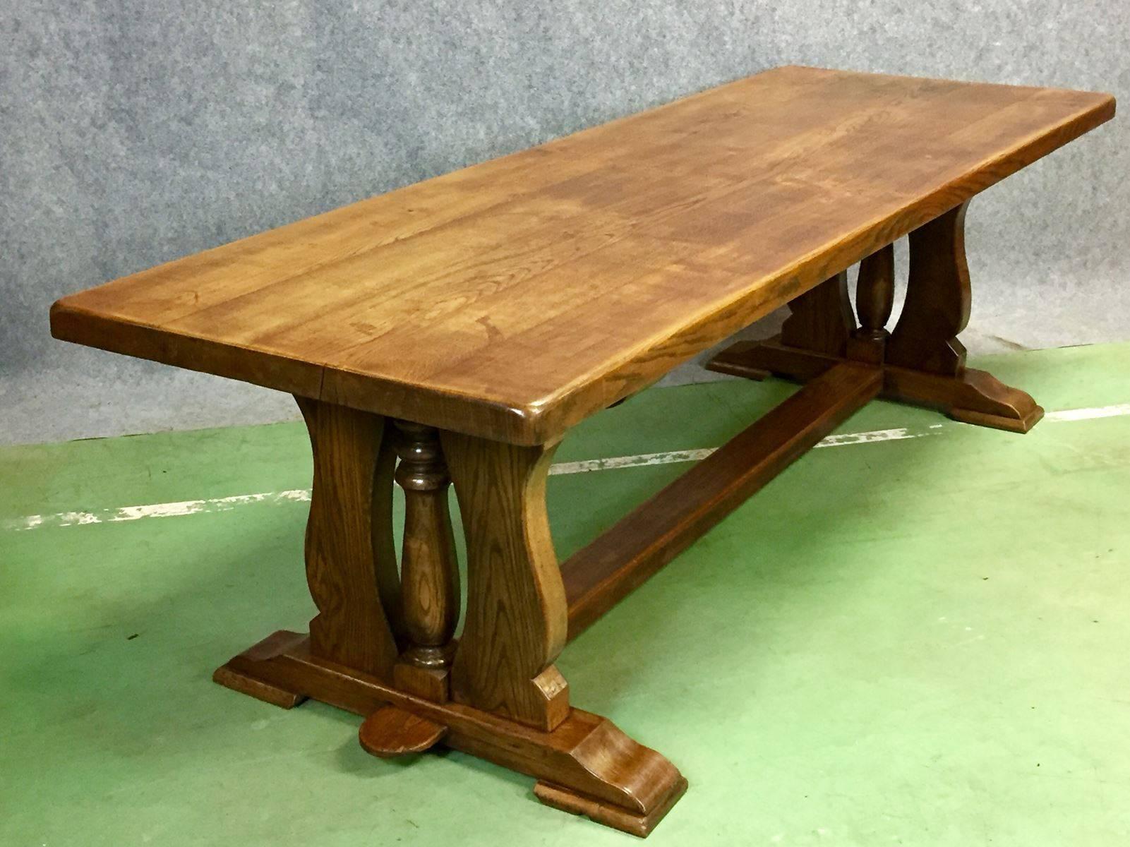 French 20th Century Oak Monastere Table