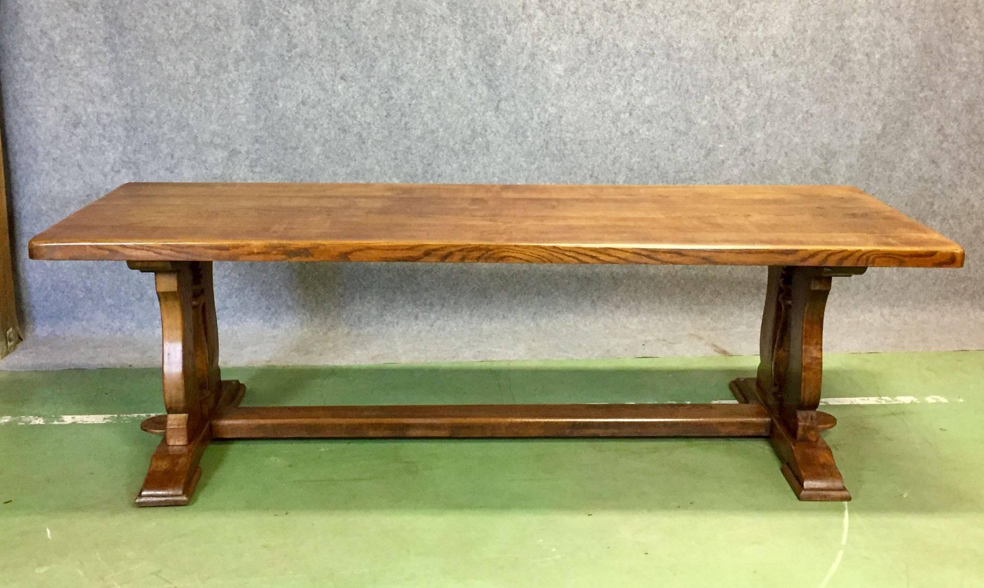20th Century Oak Monastere Table In Good Condition In Lannebert, FR