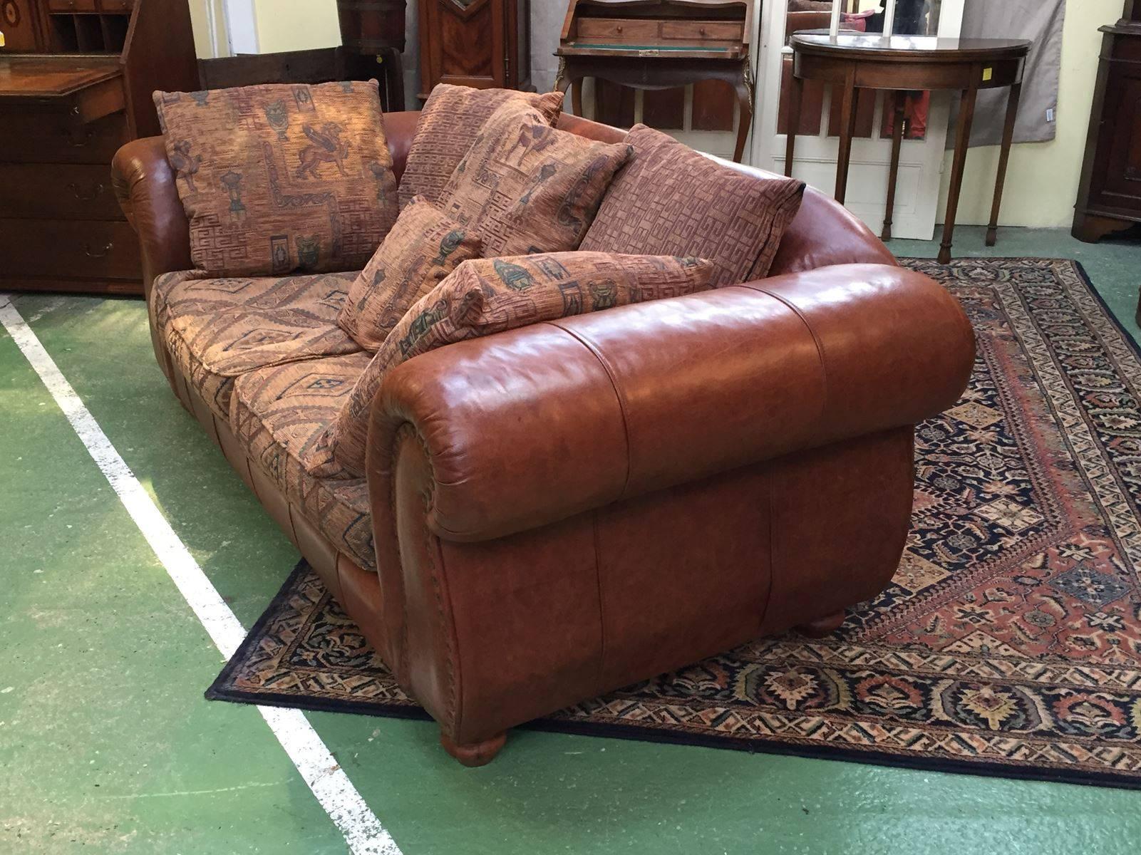 Late 20th Century 20th Century Pair of Leather Sofas Chesterfield For Sale