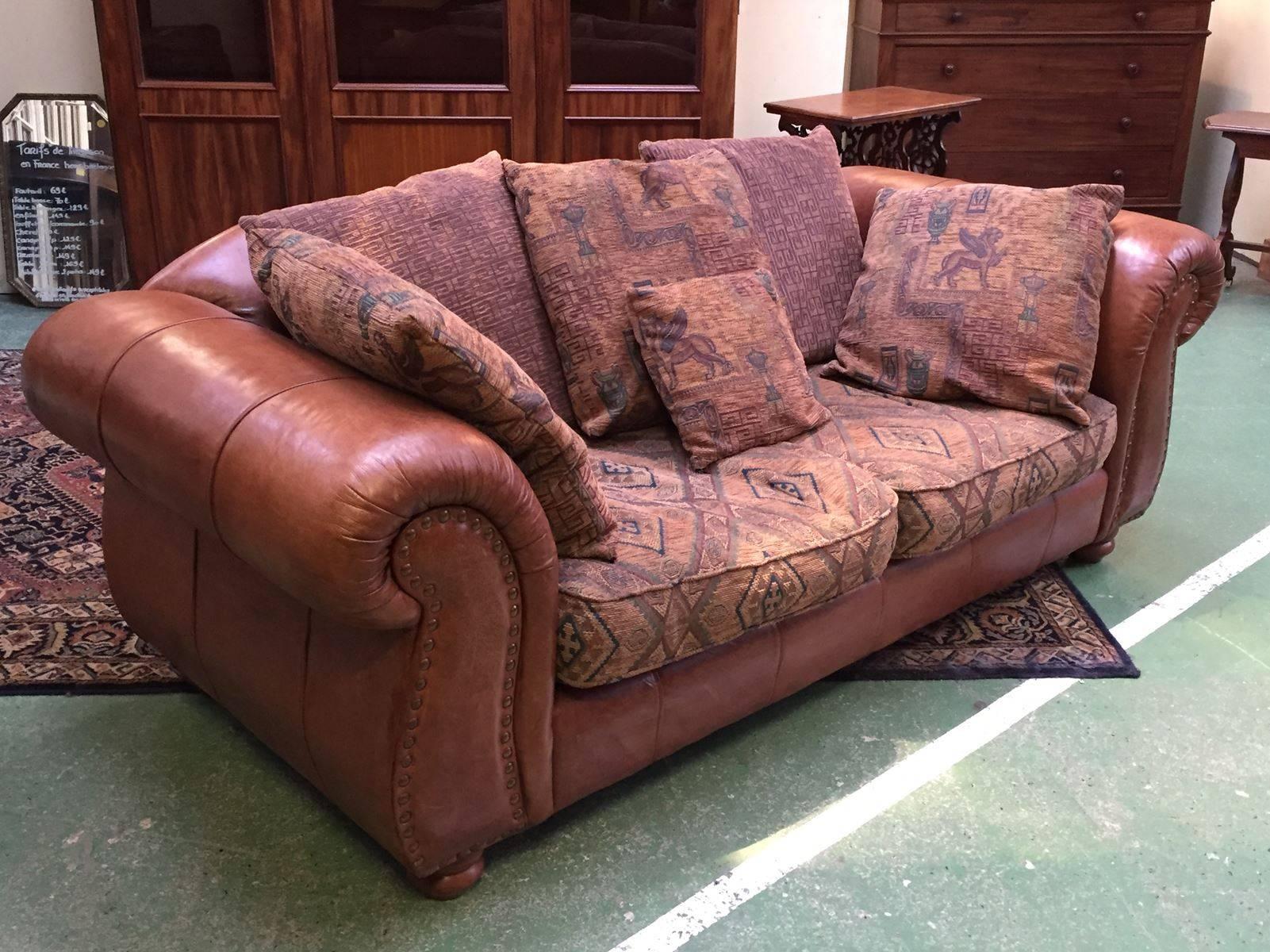 20th Century Pair of Leather Sofas Chesterfield For Sale 1