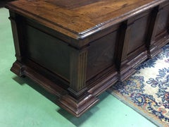 19th Century Rustic Bench Coffer Oak