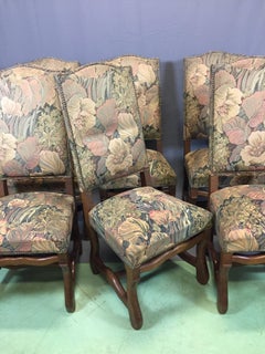 20e siècle Chaise en chêne à six Os De Mouton