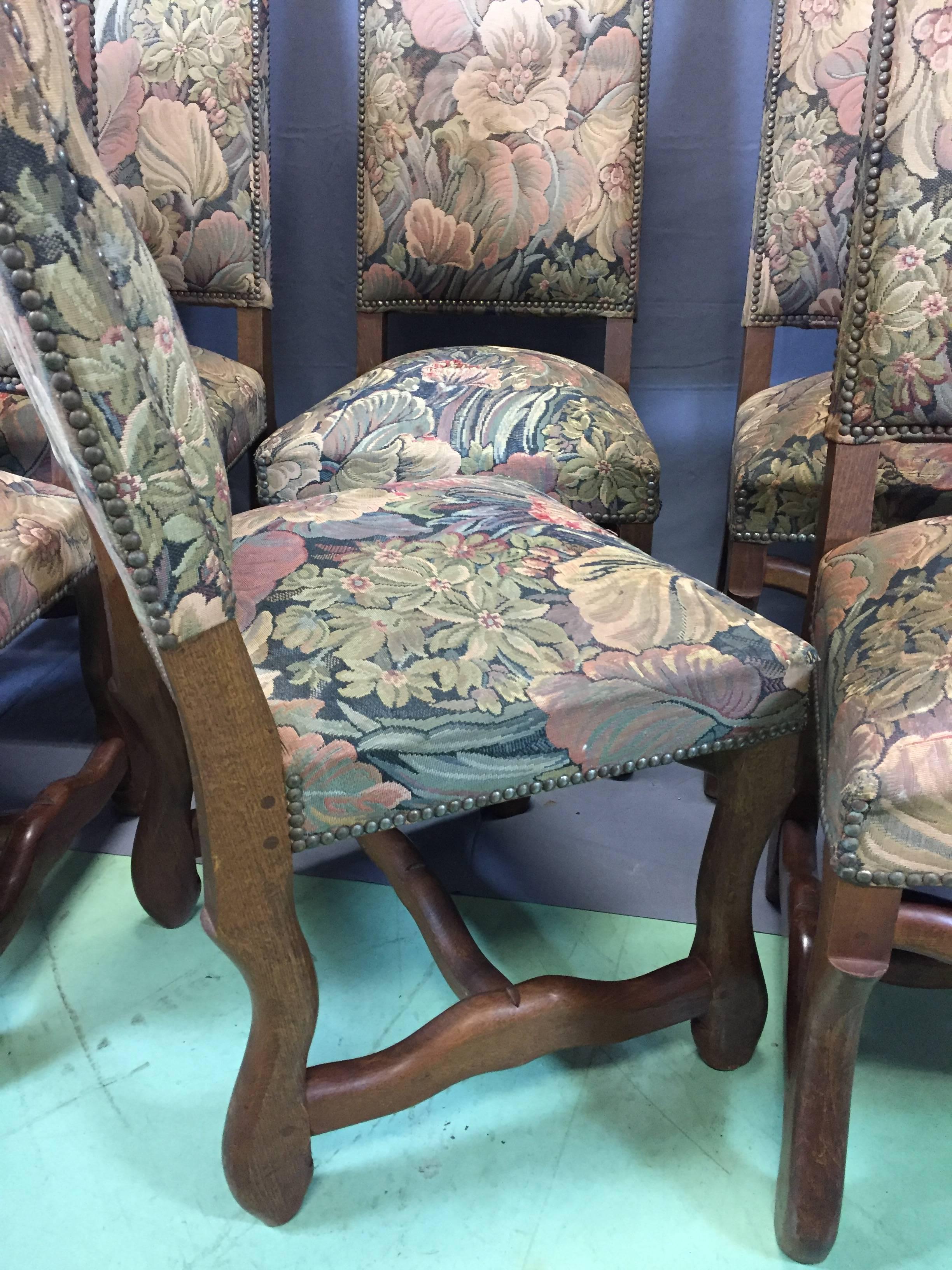 20th Century Six Os De Mouton Oak Chair For Sale 1