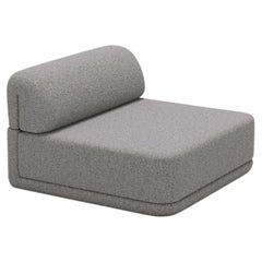 El Sofá Cubo -- Asiento Cubo Lounge -- Bouclé Gris