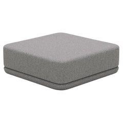 The Cube Sofa -- Cube Ottoman -- Grey Bouclé