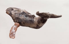 Majolica Humpback Whale Modern Ceramic Chandelier Made in Mexico Chandelier