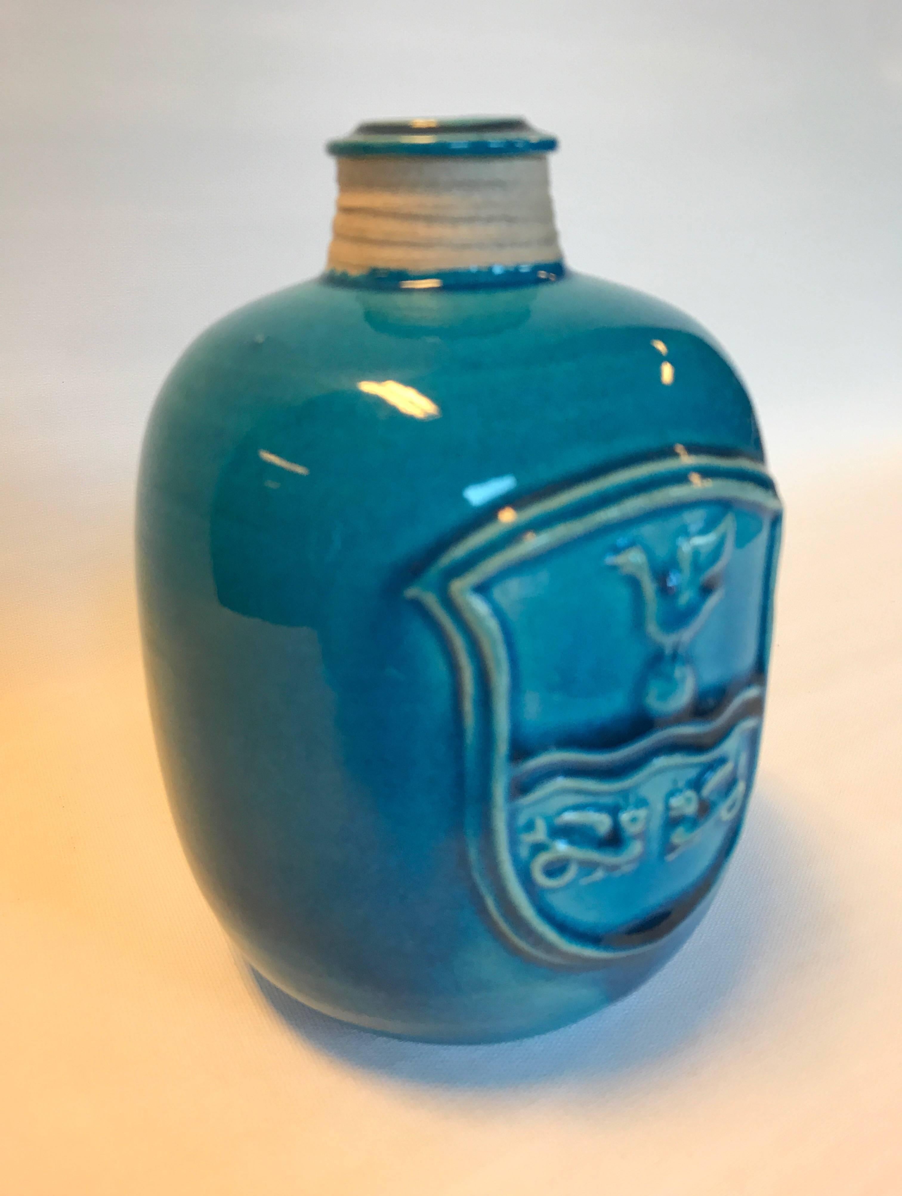 Danish Nils Kähler Stoneware Vase, 1960s, Denmark