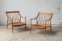21th Century Lounge Chairs in Teak Wood