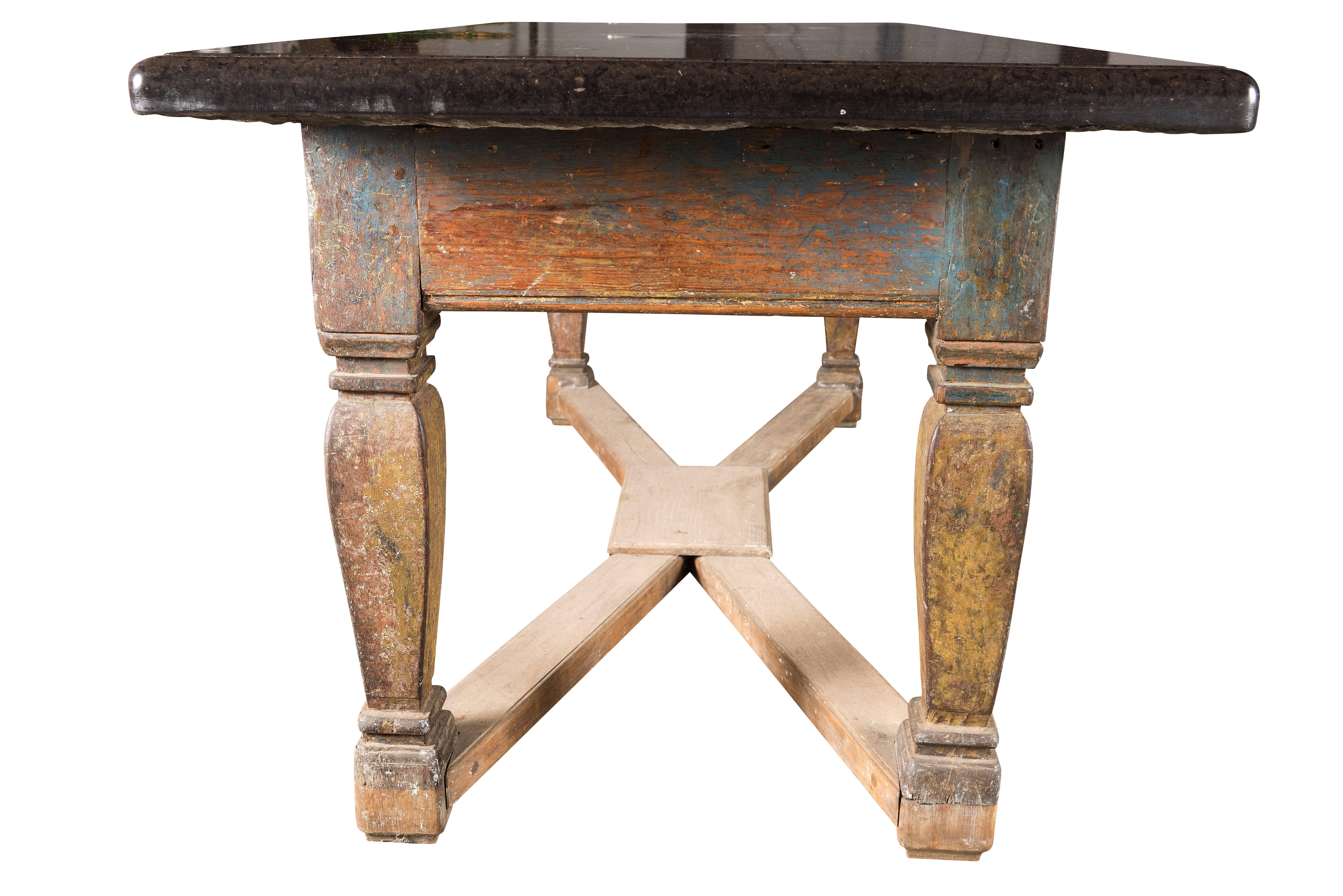 18th Century Swedish Baroque Komstad Table In Good Condition In Helsingborg, SE