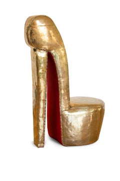 Andreas Wargenbrant "My Love to Louboutin" Sculpture in Gilded Bronze No. 3/8