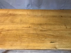 Antique Applewood Farmhouse Table with Centre Stretcher, circa 1840