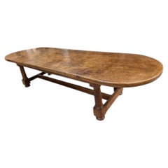 Single Plank Antique Oak Dining Table