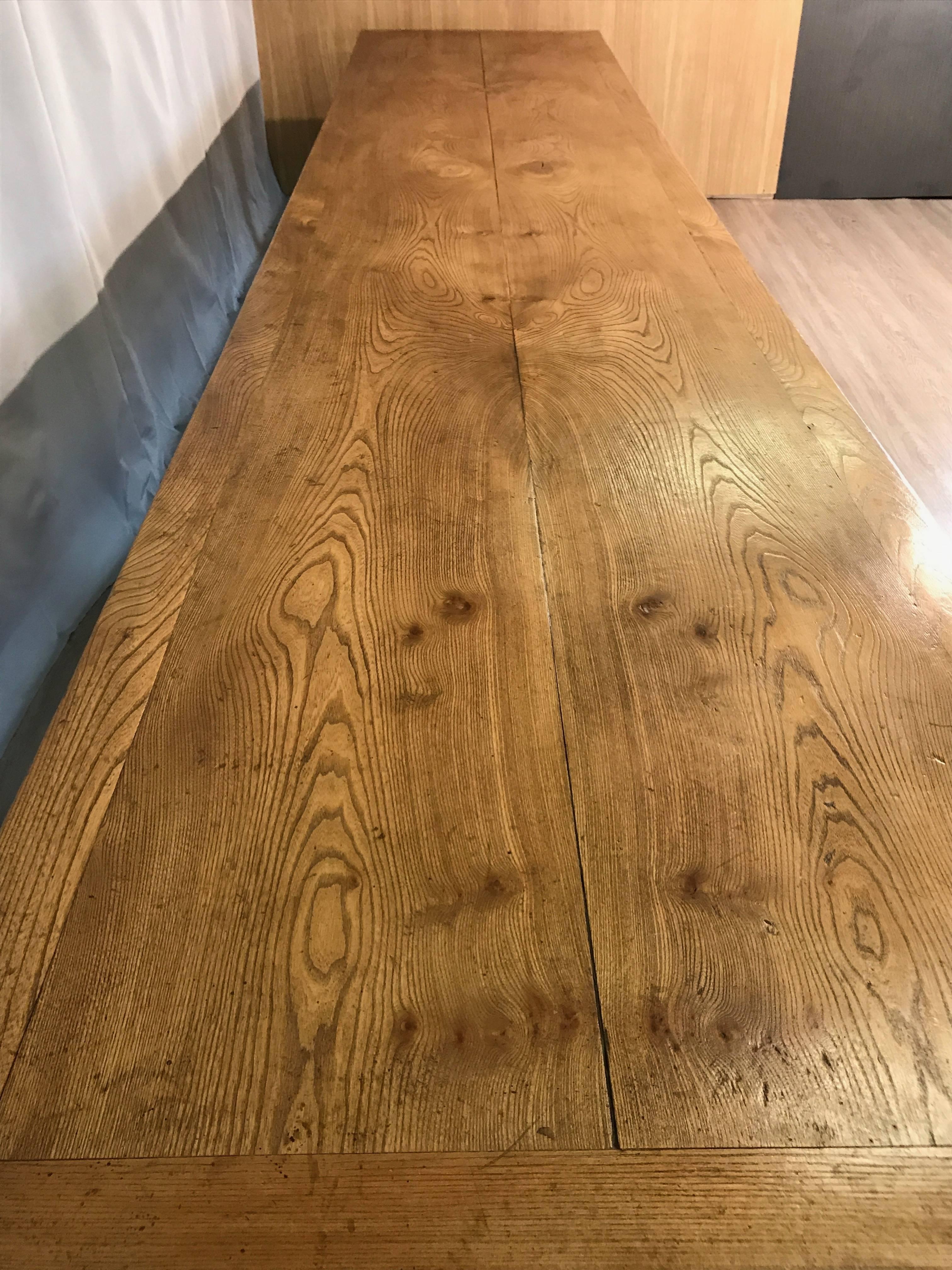 Country Exceptional Elm Refectory Table