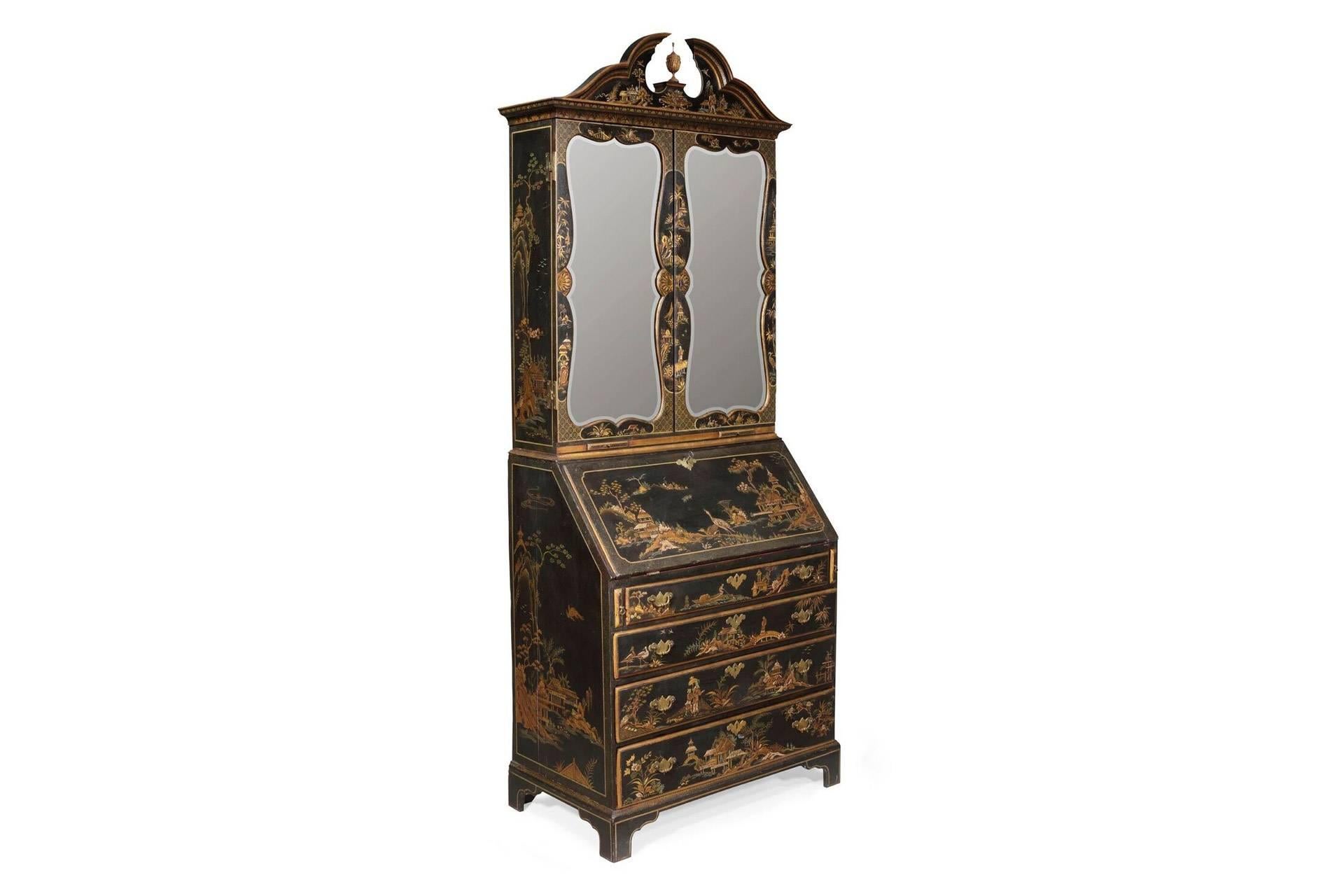 English Chinoiserie George III Cabinet For Sale