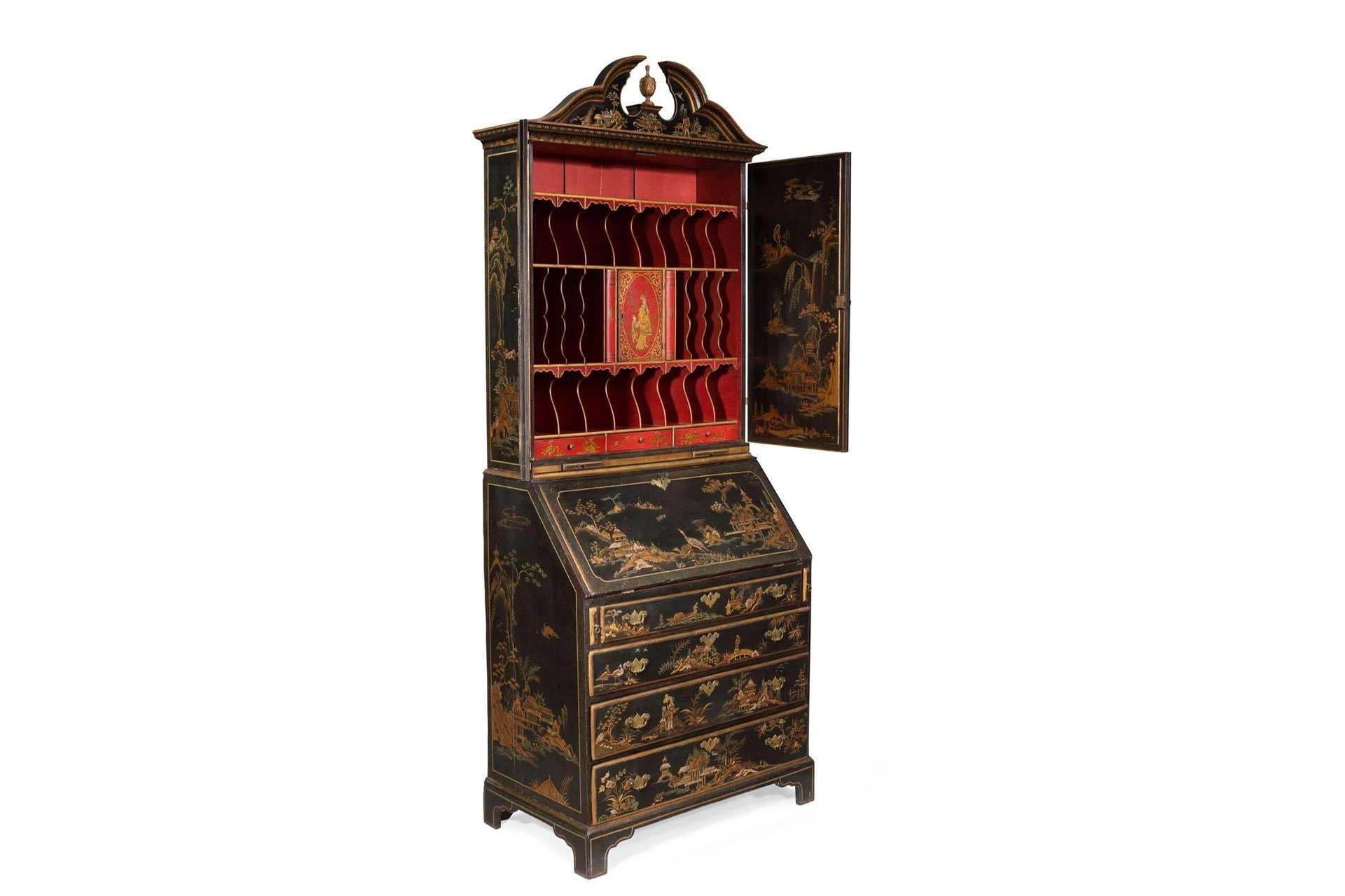 Chinoiserie George III Cabinet In Fair Condition For Sale In London, GB