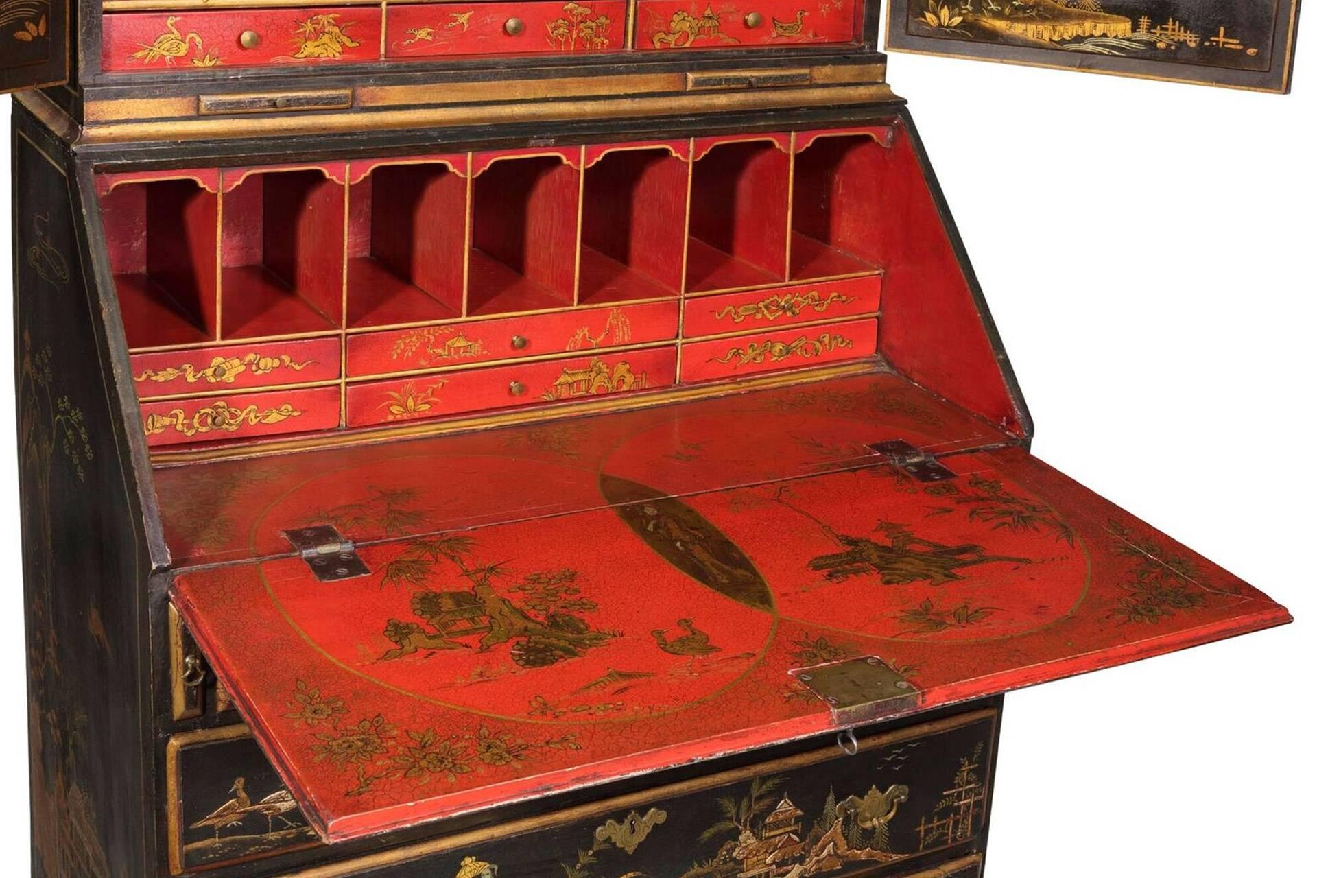 Early 20th Century Chinoiserie George III Cabinet For Sale