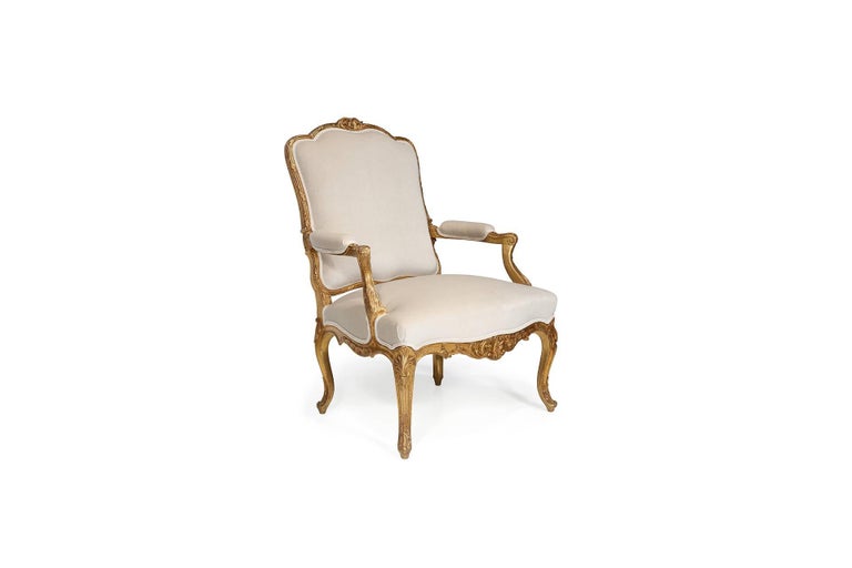19th Century Louis XV Pair of Fauteuils For Sale at 1stDibs