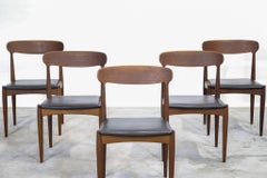 Set of Five Danish Chairs, Johannes Andersen