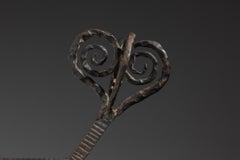 Art Deco wrought iron coat hook - J725