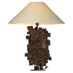 Large Palka lamp by donna in wild steel DC05