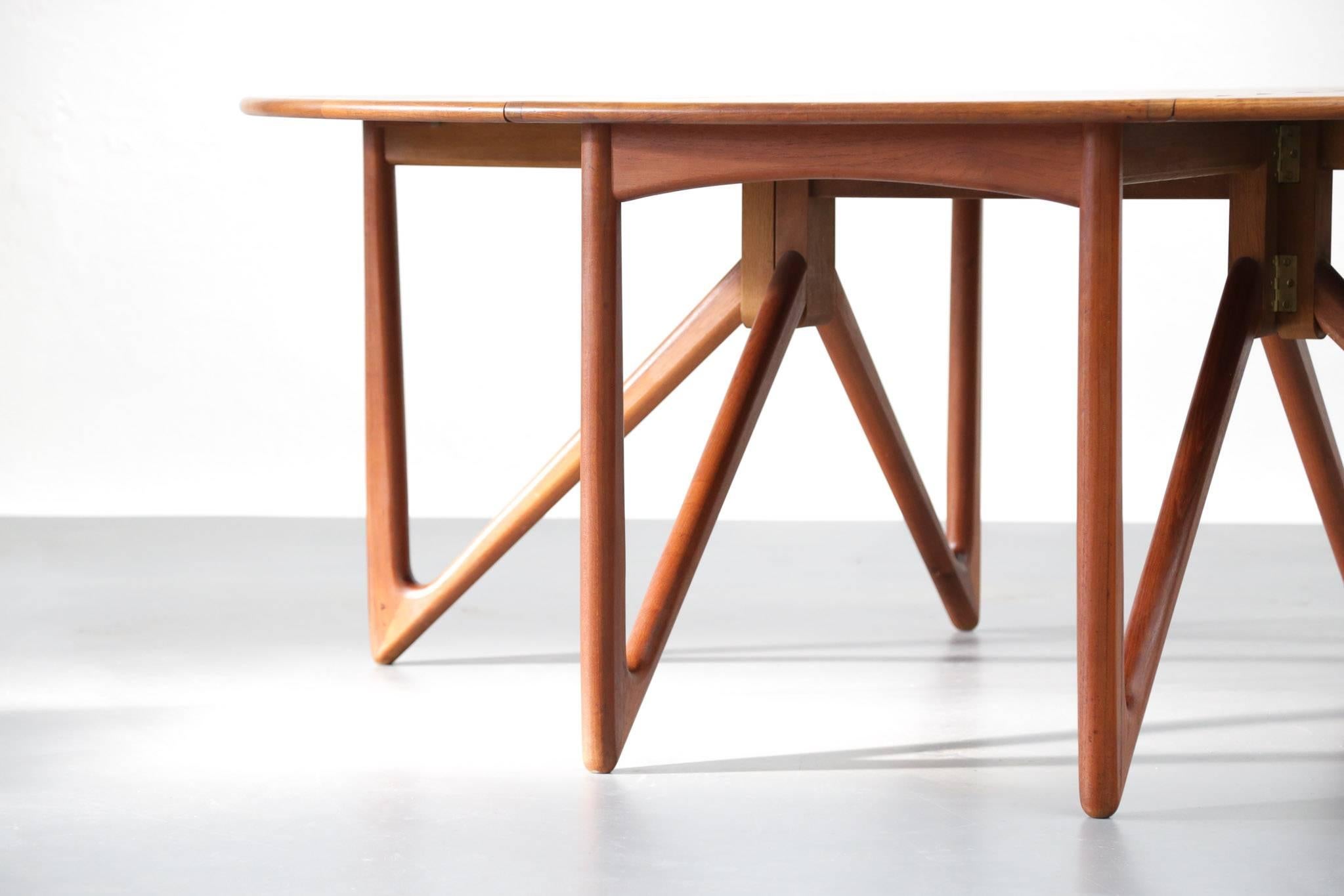 Scandinavian Modern Danish Dining Table by Kurt Östervig 1950s Scandinavian Teak Design