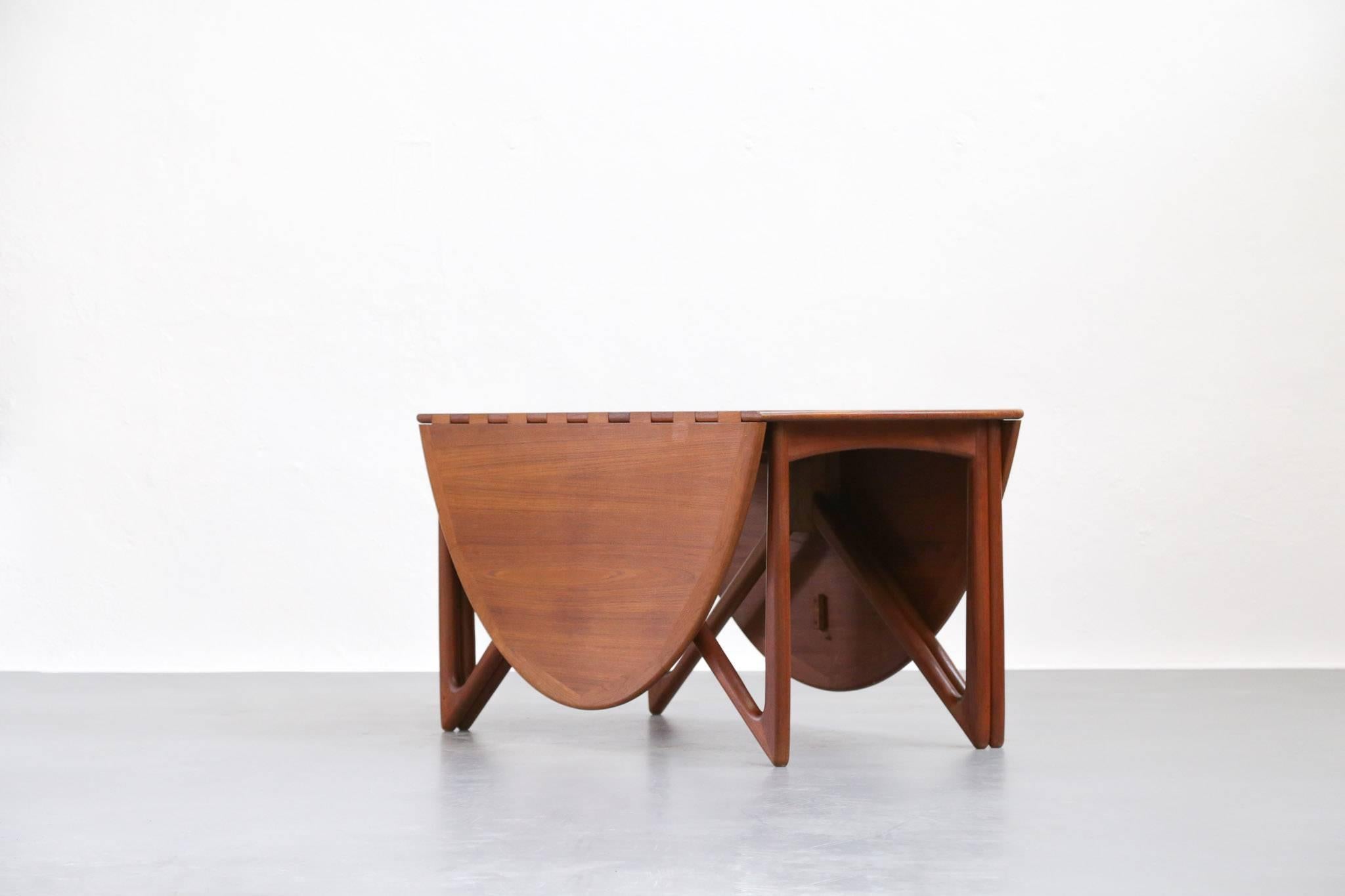Danish Dining Table by Kurt Östervig 1950s Scandinavian Teak Design 1