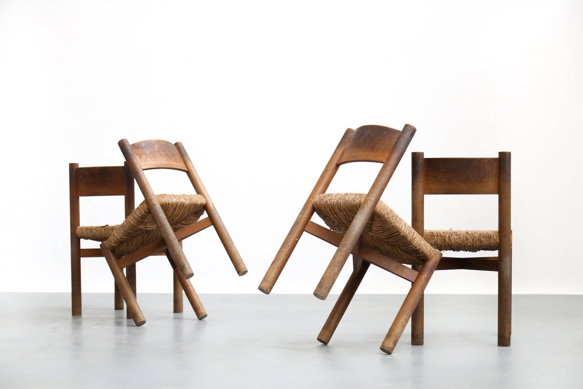 Chairs for Meribel Designed by Charlotte Perriand, French, 1950s Jean Prouvé 1
