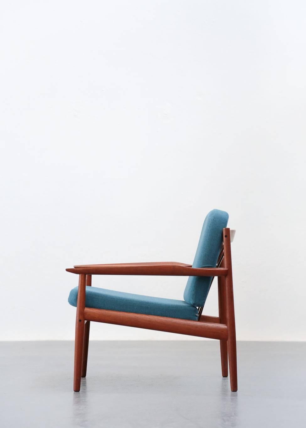Scandinavian Modern Rare Easy Chairs by Arne Vodder 1960s Teak Danish