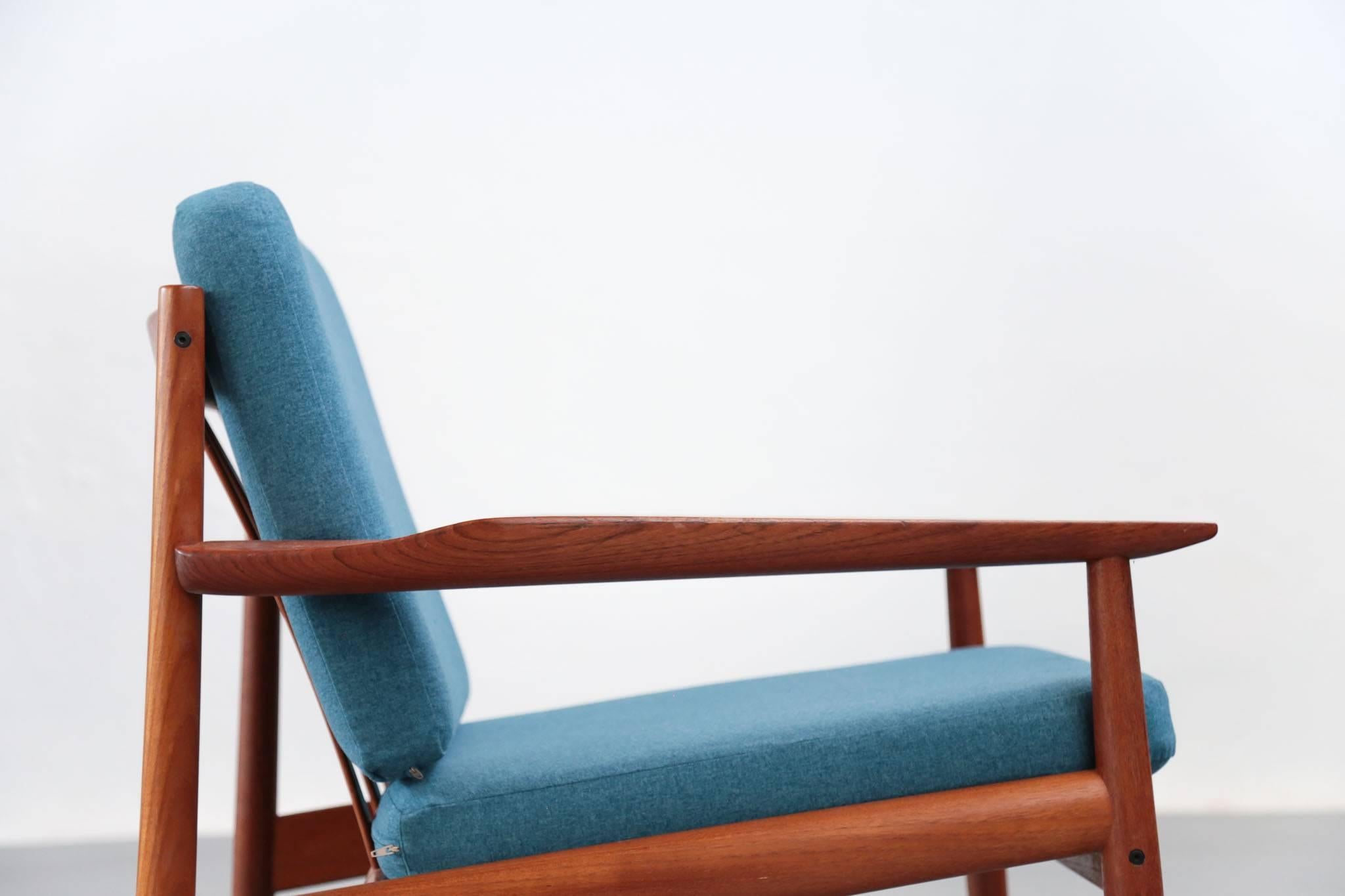 Rare Easy Chairs by Arne Vodder 1960s Teak Danish In Excellent Condition In Lyon, FR