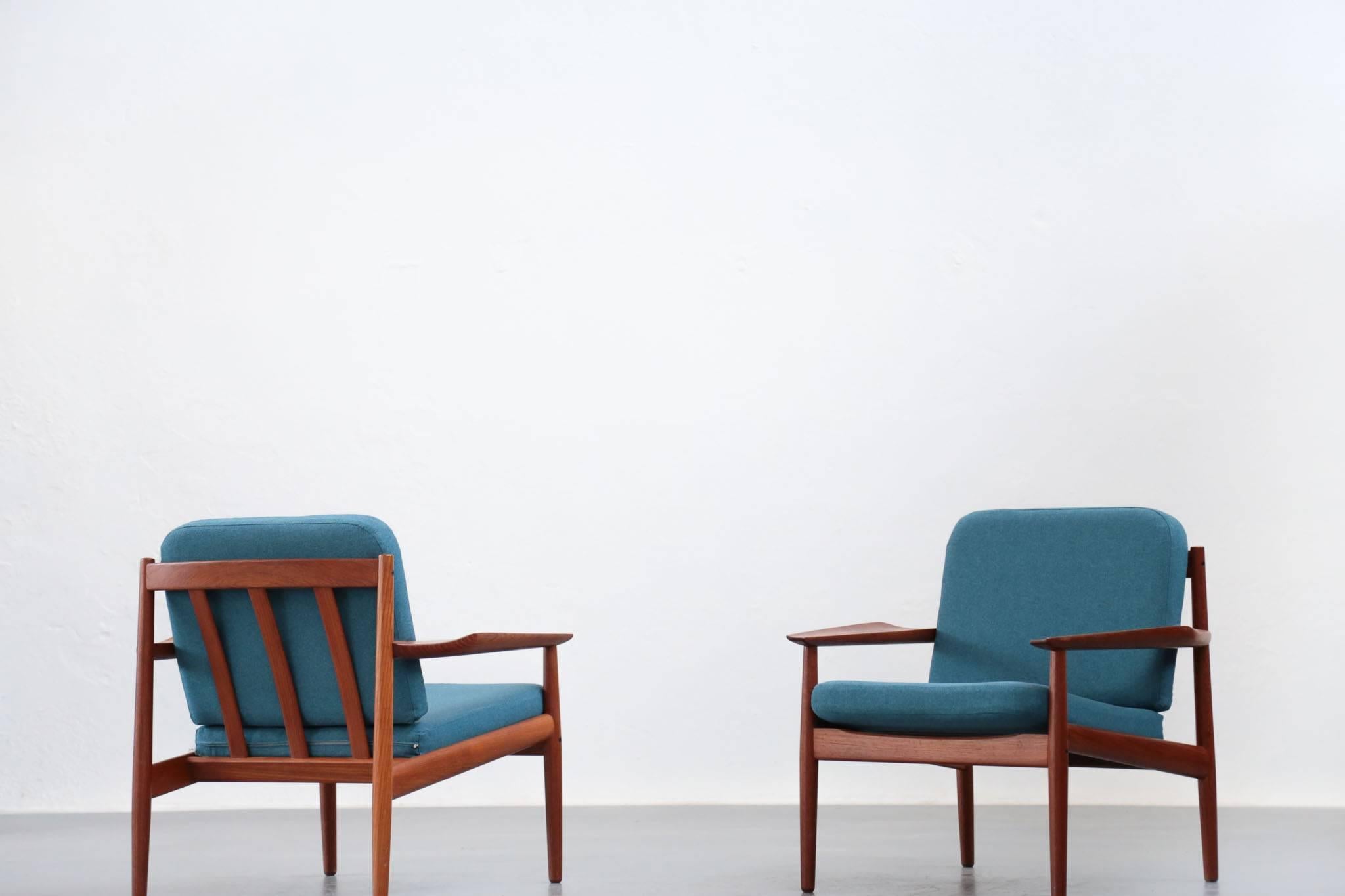 Rare Easy Chairs by Arne Vodder 1960s Teak Danish 2