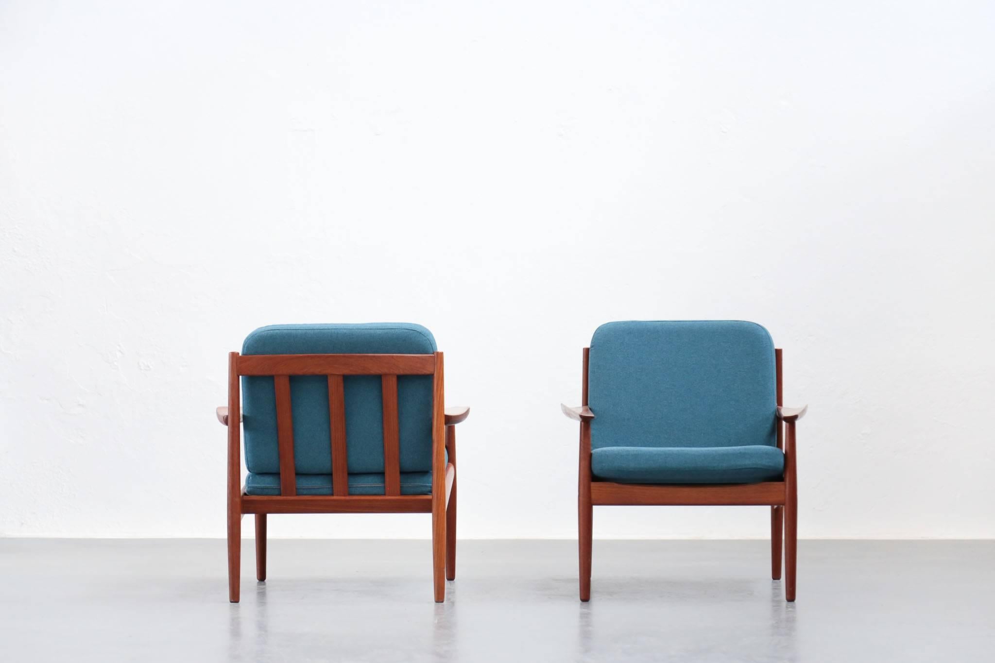Rare Easy Chairs by Arne Vodder 1960s Teak Danish 4