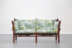 Arne Norell Safari Sofa Tropical Swedish 1960 Leather Bench