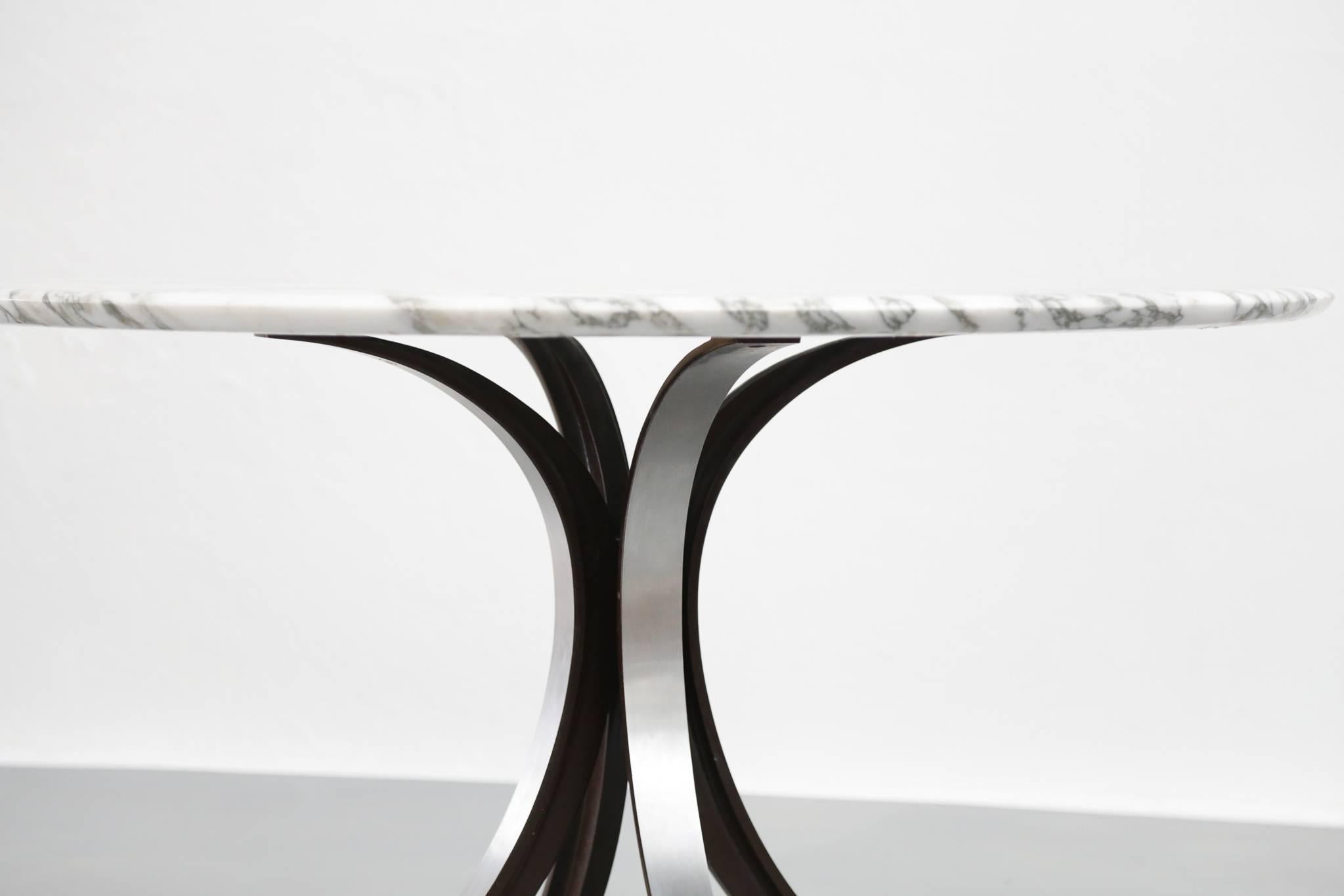 Dining Table by Osvaldo Borsani Carrare Marble Itaian Design Vintage Techno 2