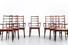 Danish Chairs Niels Kofoed Scandinavian Rosewood Dinning Armchairs Design