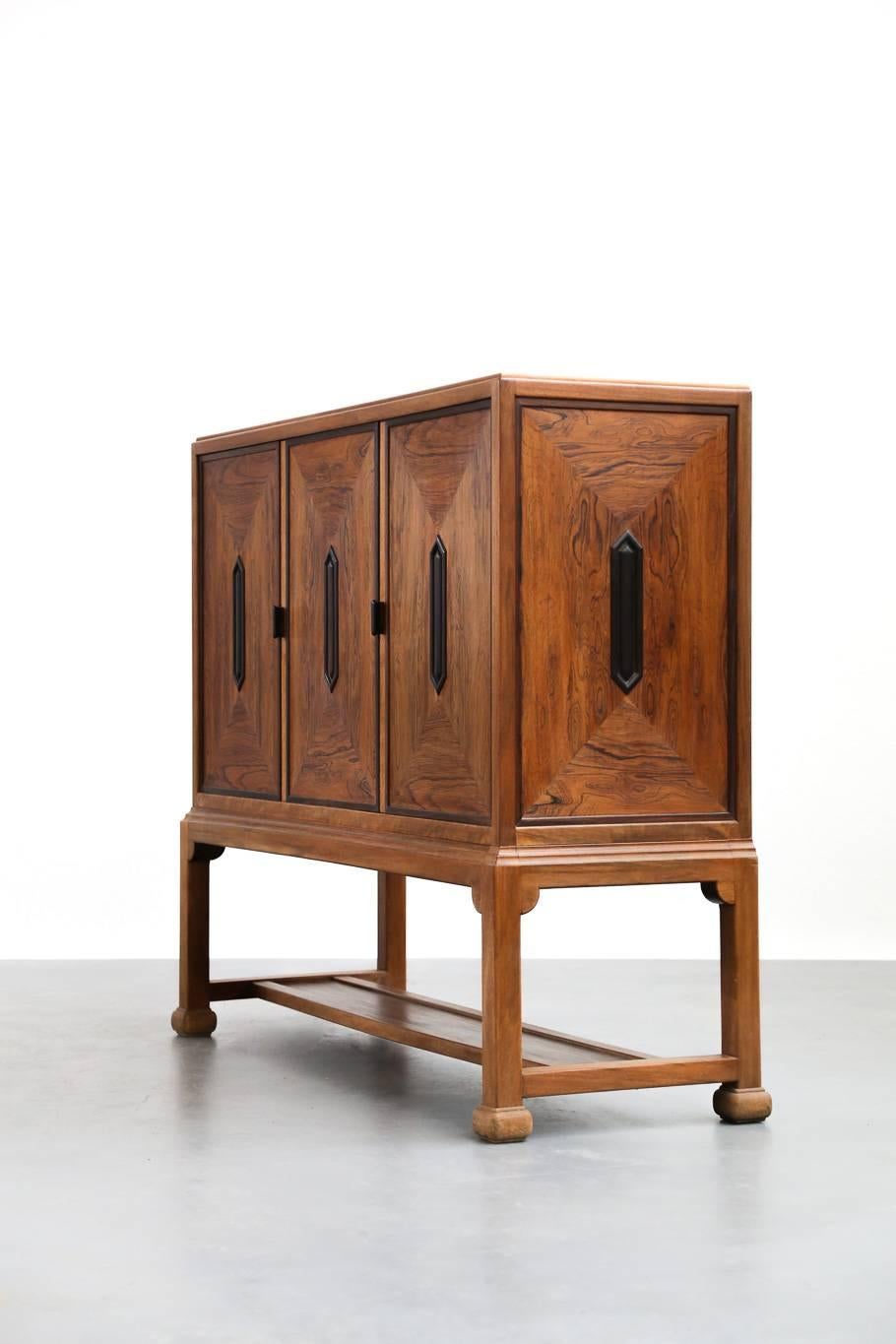 Danish Buffet Rio Rosewood Design Sideboard T Woonhuy's Amsterdam Scandinavian In Excellent Condition In Lyon, FR
