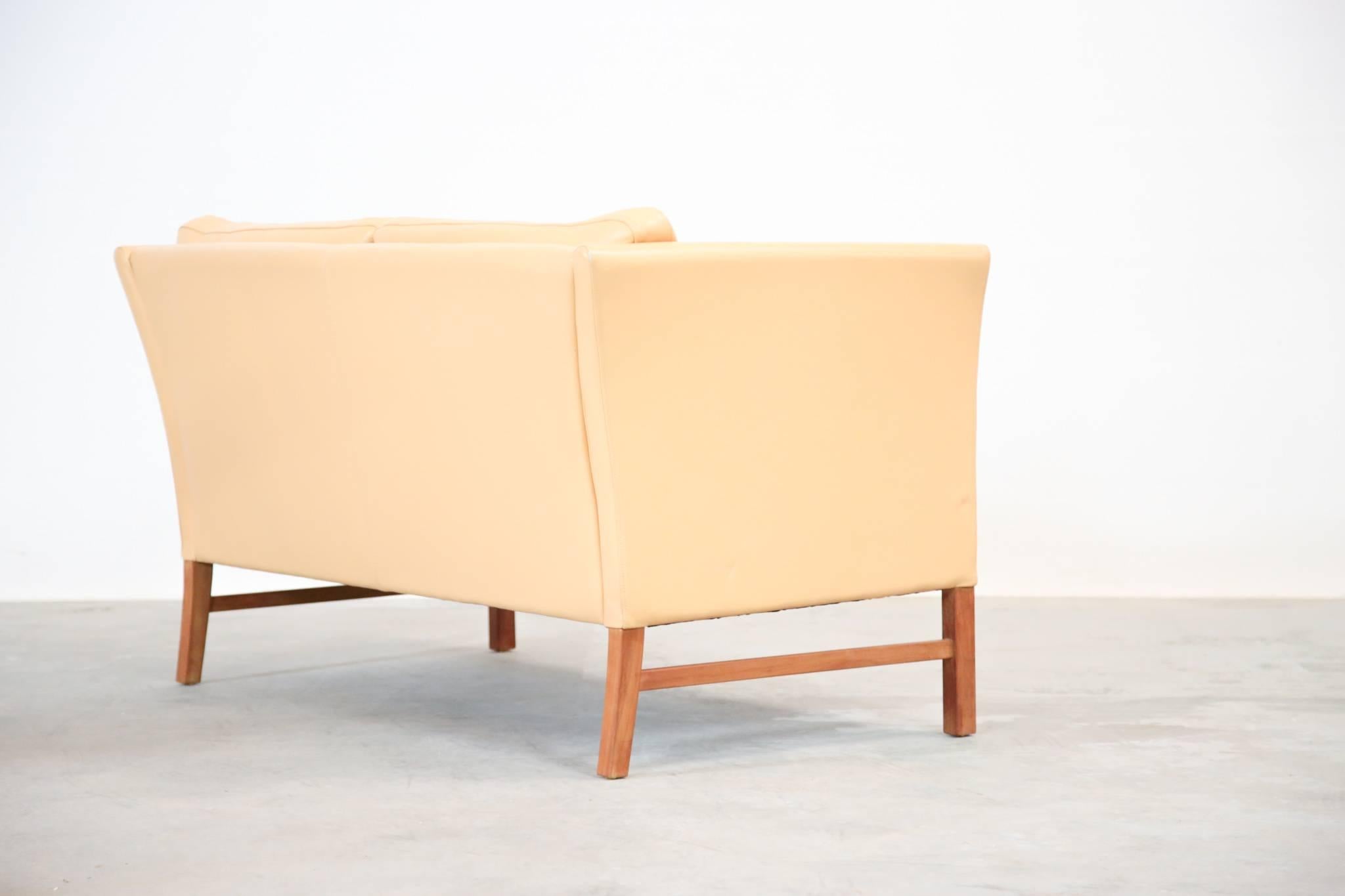 Late 20th Century Danish Sofa Beige Two-Seat, 1970s