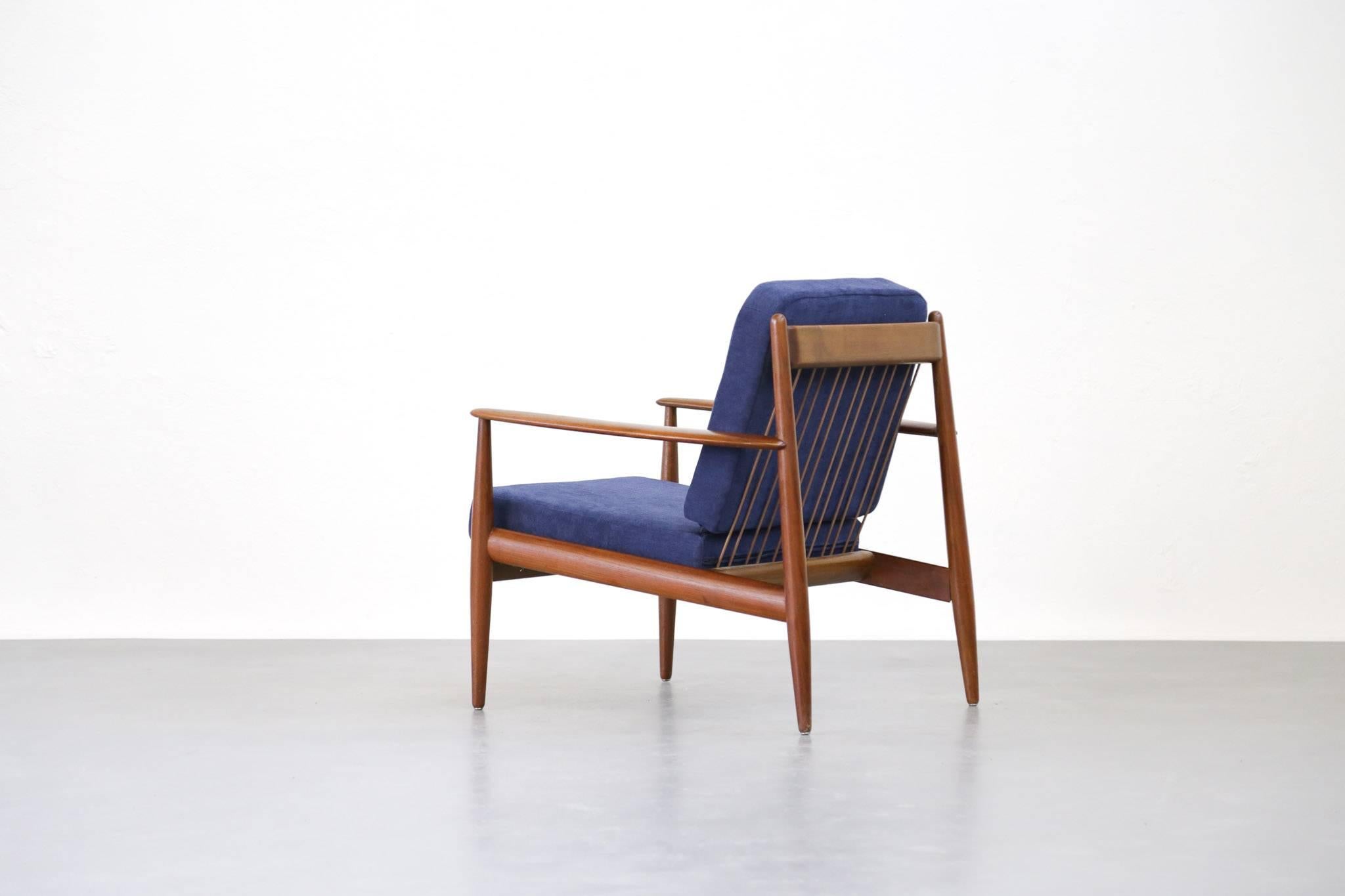 Pair of Lounge Chairs Grete Jalk Danish Teak 3
