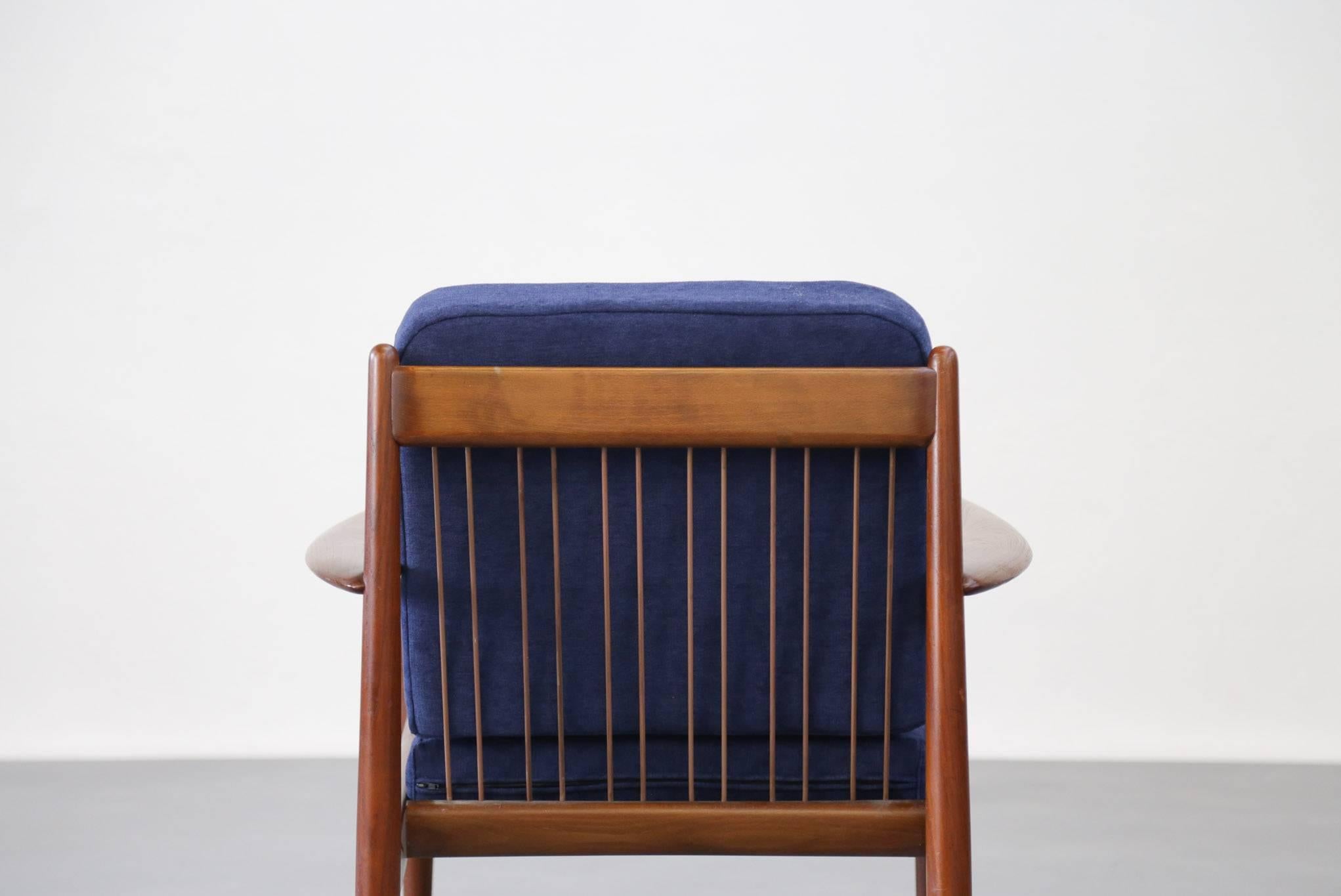 Pair of Lounge Chairs Grete Jalk Danish Teak 4