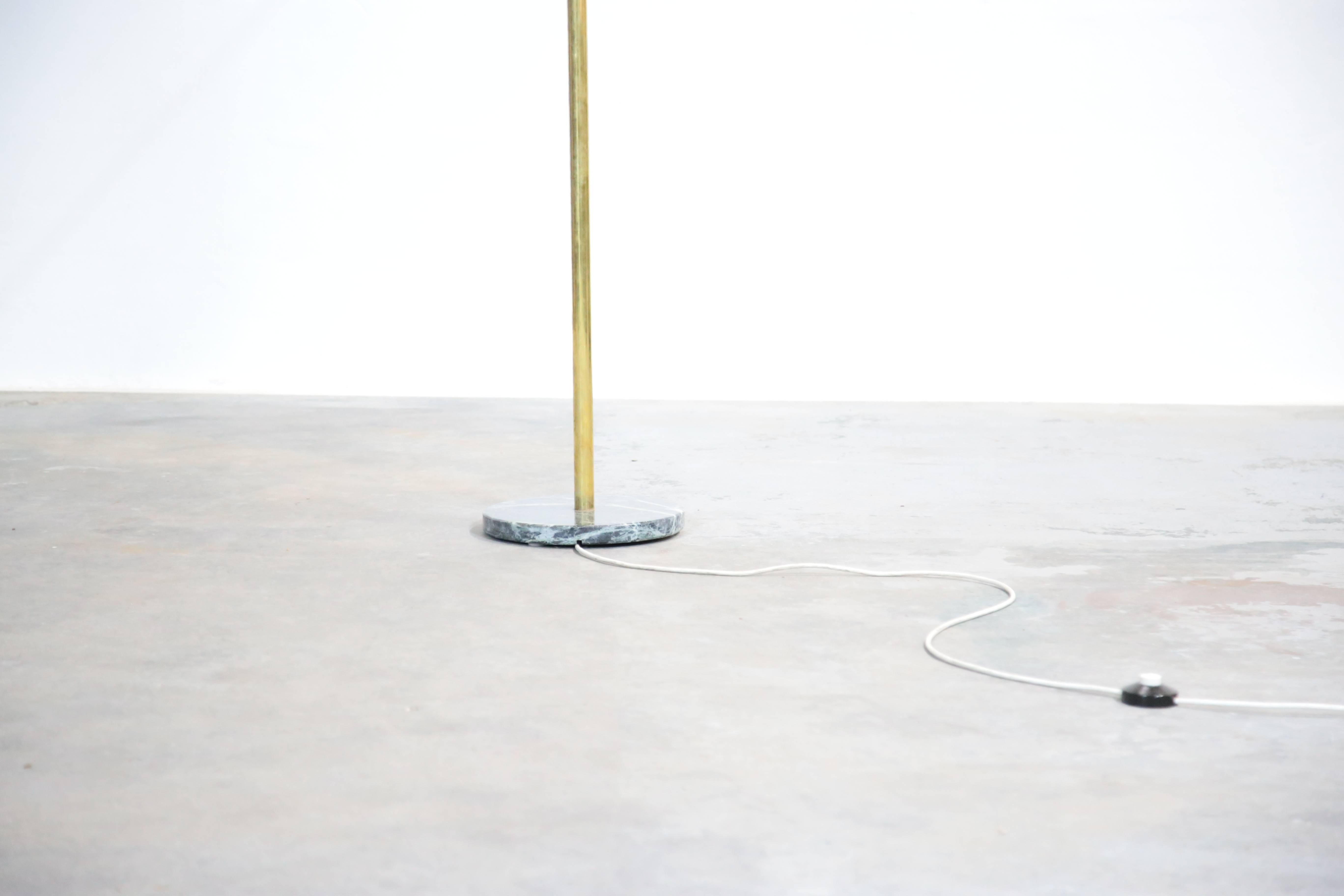 Italian Floor Lamp in the Style of Angelo Lelli Pendulum For Sale 2