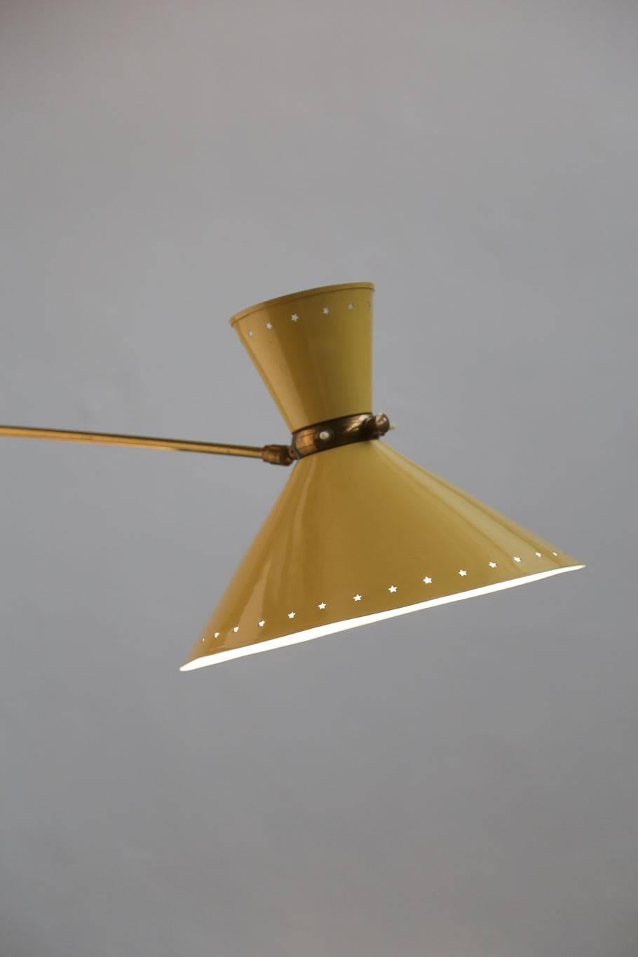 Large Wall Light in the Style of Pierre Guariche French Sconce 1